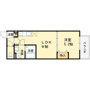 クレアール八戸ノ里の間取り