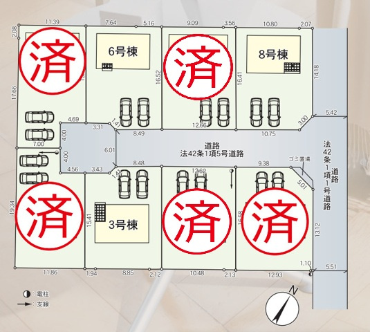 常陸大宮市姥賀町第3　新築戸建　3号棟の区画図