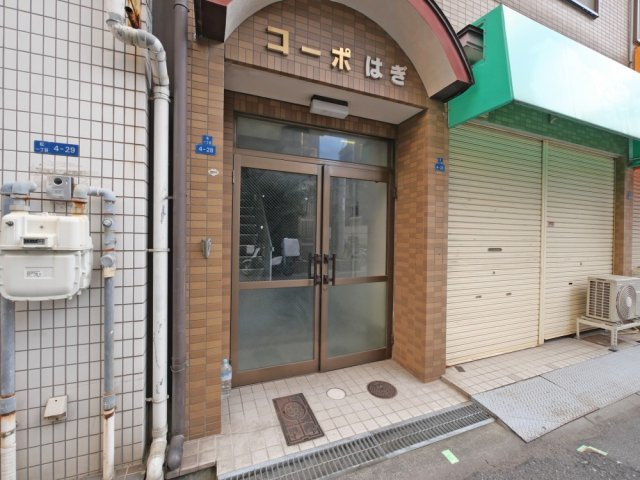コーポはぎのエントランス