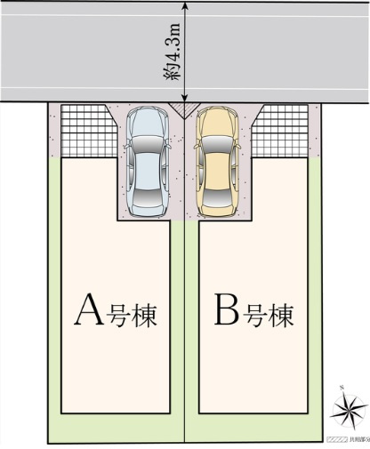 【区画図】 | 船橋市芝山１丁目３３４番