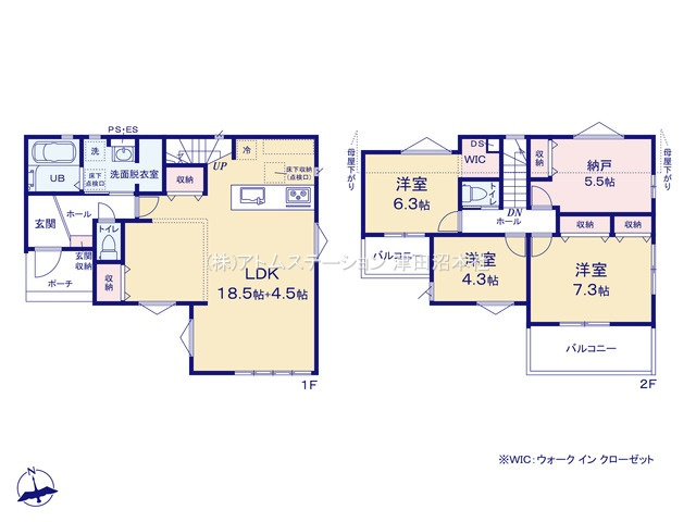 【間取り】 | アトムセレクト船橋市芝山9期　4号棟