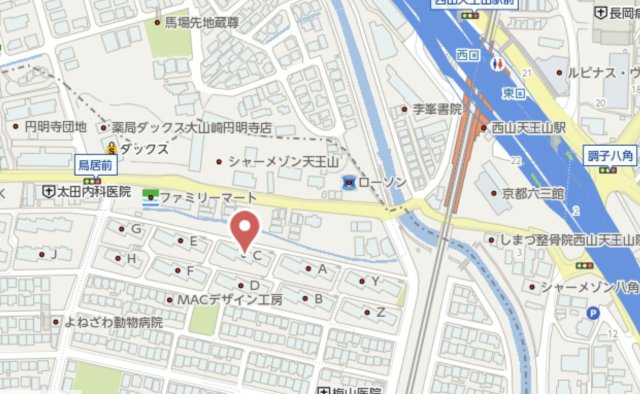 円明寺ヶ丘団地C棟　3階の地図