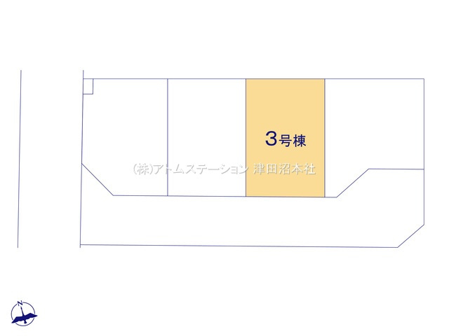 【区画図】 | アトムセレクト船橋市芝山9期　3号棟