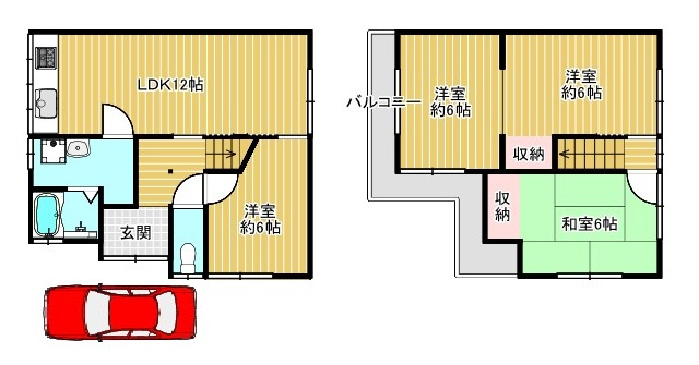 【間取り】 | ■□長尾台３丁目　戸建□■ | 水回り、１階部分はそのままご利用頂けるくらいキレイです♪