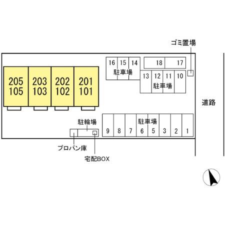 スバルコーポＳの区画図