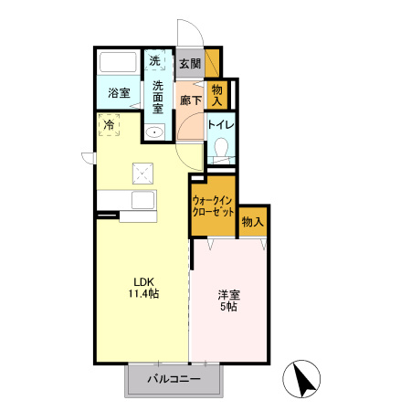 スバルコーポＳの間取り