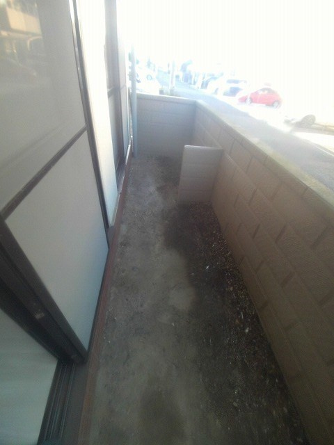 山本マンションのバルコニー