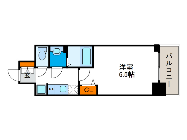 プレサンスOSAKA DOMECITYスクエアの間取り