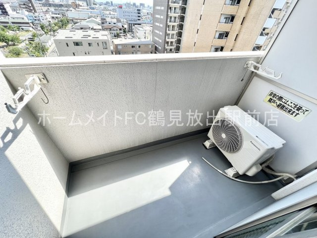 東大阪市高井田の賃貸マンションのバルコニー