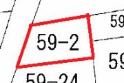 盛岡市西青山1丁目59-2の区画図