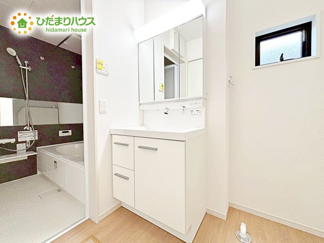 【独立洗面台】 | 那珂市菅谷11期　新築戸建 | シンプルで使い勝手の良い独立洗面台！