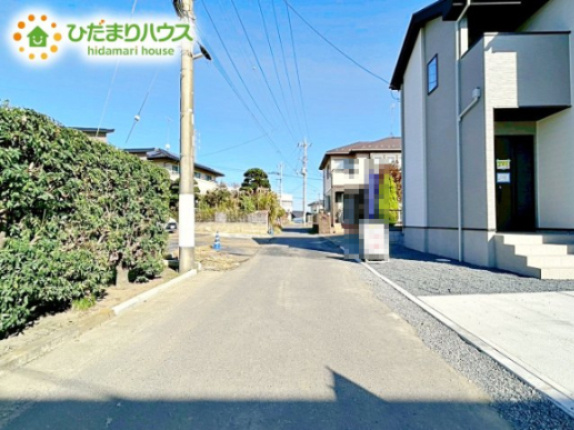 【前面道路含む現地写真】 | 那珂市菅谷11期　新築戸建 | 閑静な住宅地で叶える静かな暮らし(^^)/