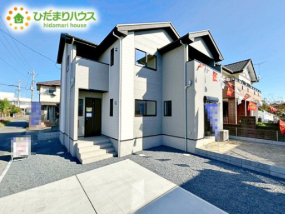 【外観】 | 那珂市菅谷11期　新築戸建 | 平日・お仕事帰りなど、いつでもご案内致します！お気軽にお問い合わせ下さい♪お待ちしております！（0120-01-9944）