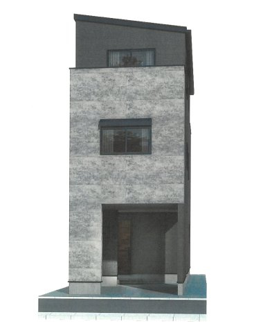 茨木市水尾2丁目新築一戸建ての外観パース|イメージパースにつき実際とは異なることがあります。