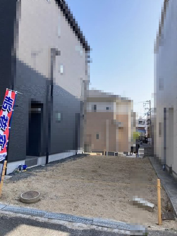 茨木市水尾2丁目新築一戸建ての前面道路含む現地写真|北側道路よりの現地写真