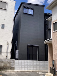 茨木市水尾2丁目新築一戸建ての外観|建物南側