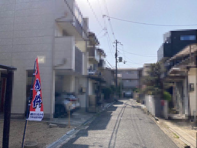 茨木市水尾2丁目新築一戸建ての前面道路含む現地写真|前面道路含む現地写真