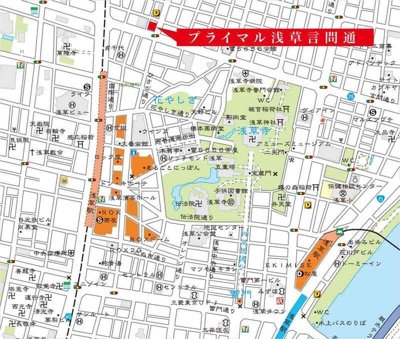 【地図】 | プライマル浅草言問通