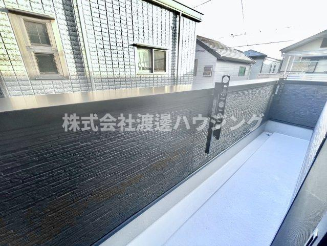 六軒町戸建てのバルコニー