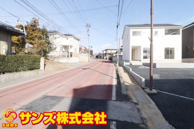郡山市日和田町字日向　　　１号棟　　　日和田小学校、日和田中学区の外観|西側前面道路