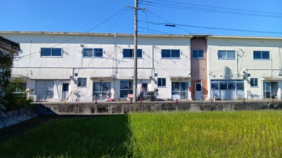 【外観】 | 大津市和邇南浜66-6　アパート | 付近からの敷地・建物全景