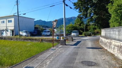 【周辺】 | 大津市和邇南浜66-6　アパート | 前面道路と敷地