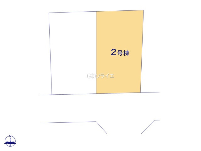 所沢市けやき台7期　全2棟　新築戸建て　リガーレの区画図|令和7年11月25日撮影。