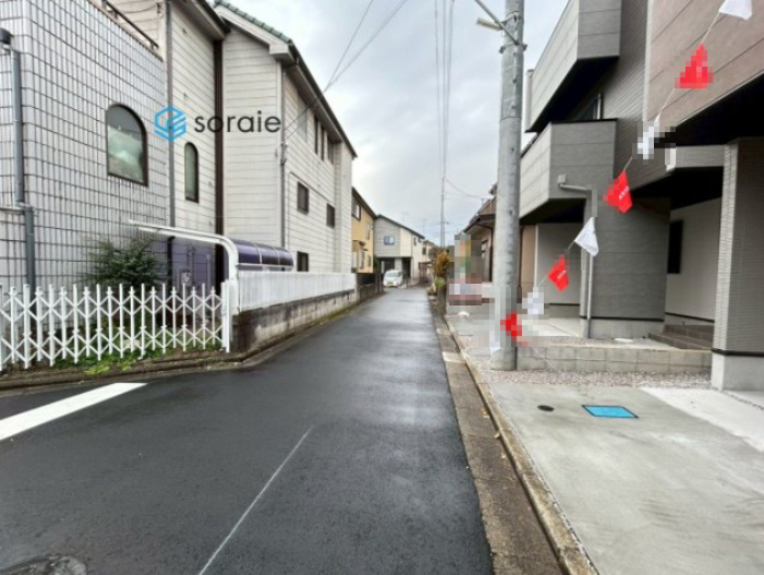 所沢市けやき台7期　全2棟　新築戸建て　リガーレの前面道路含む現地写真|令和7年11月25日撮影。