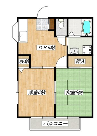 サンシャイン角田Ⅱの間取り|間取り！