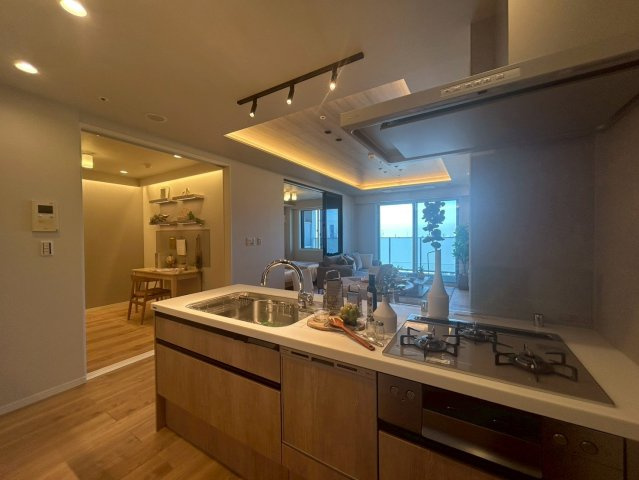 中目黒駅　クロスエアタワー36階　2LDKのキッチン