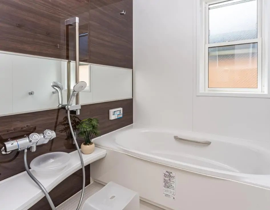 見沼区大谷　４ＬＤＫ　新築分譲住宅の浴室|施工例。イメージ写真です