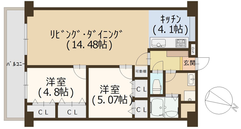 【間取り】 | 住吉ハイツ☆仲介手数料無料☆