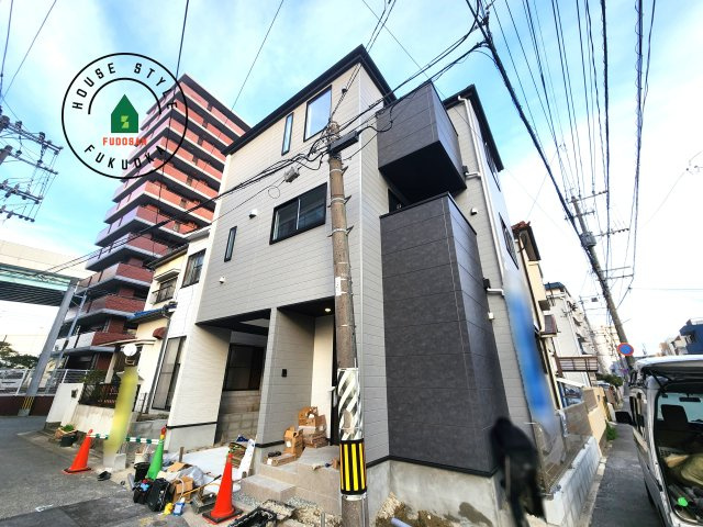 福岡市中央区港3丁目第1-1棟（1号棟）の外観|デザイン性のある外観です。