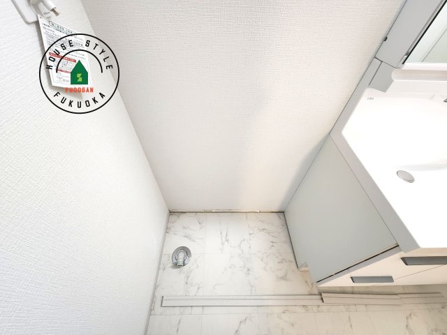 福岡市中央区港3丁目第1-1棟（1号棟）の内観：施工例|ランドリースペースとなります。広々して有効的にご使用できます。 