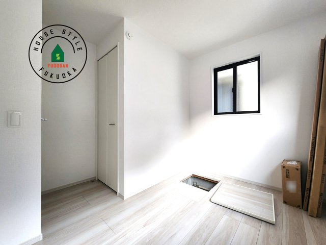 福岡市中央区港3丁目第1-1棟（1号棟）の和室|将来的に、琉球畳を引きまして和室風にすることも可能です。