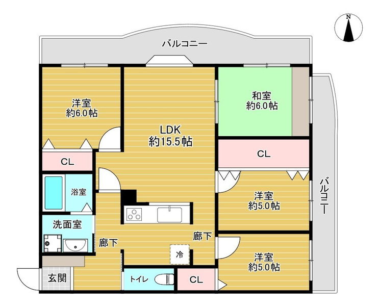 【間取り】 | シティライフ春日大池公園☆仲介手数料無料☆