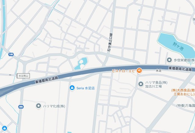 加古川市野口町水足　第3期　新築一戸建ての地図