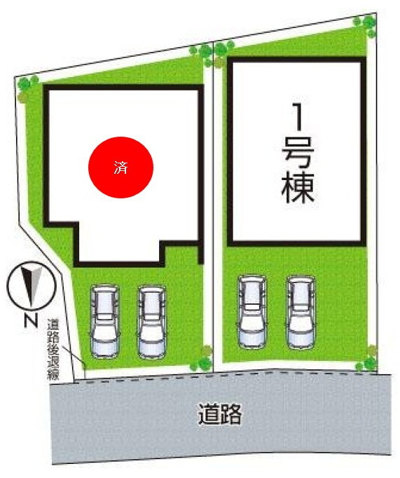 加古川市野口町水足　第3期　新築一戸建ての区画図|全2区画