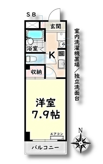 【間取り】 | エアロスペース鶴田【名古屋市賃貸・都市ガス】
