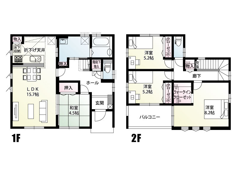 【新築住宅】深谷市西島 全4区画の間取り