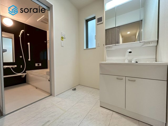 狭山市水野44期　新築戸建　ハートフルタウンの脱衣所|1月20日撮影