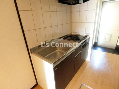 【キッチン】 | ベアローズ弐番館 | ２口ガスコンロのシステムキッチン。