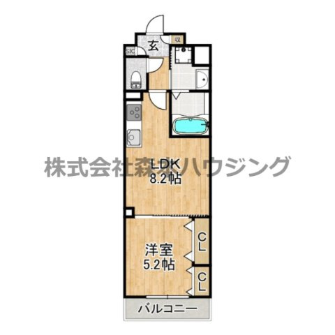 【間取り】 | 　ピレーネ北条Ⅳ