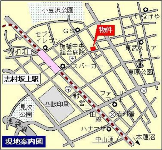 カーサ小豆沢の地図