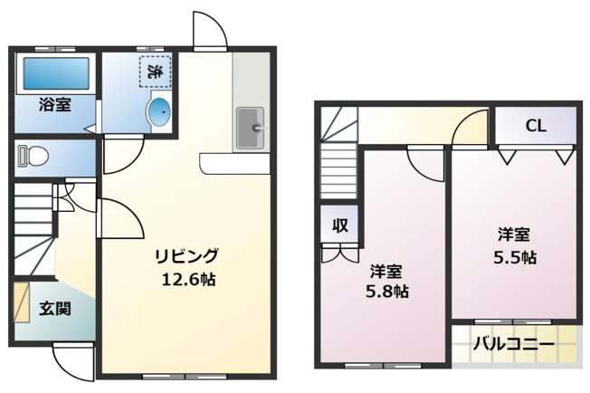 【間取り】 | ヴィラ大岩弐番館