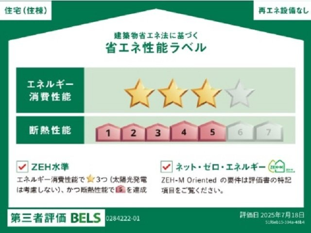 レオベールの省エネ性能ラベル