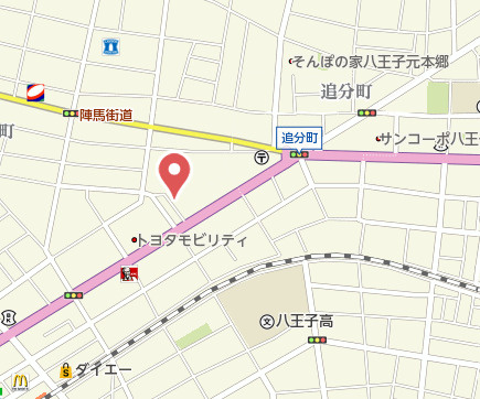 『八王子市マンション』ライオンズプラザ西八王子【仲介手数料無料】　八王子市千人町1-1-8の地図|～仲介手数料無料☆八王子ひなた不動産～ライオンズプラザ西八王子
