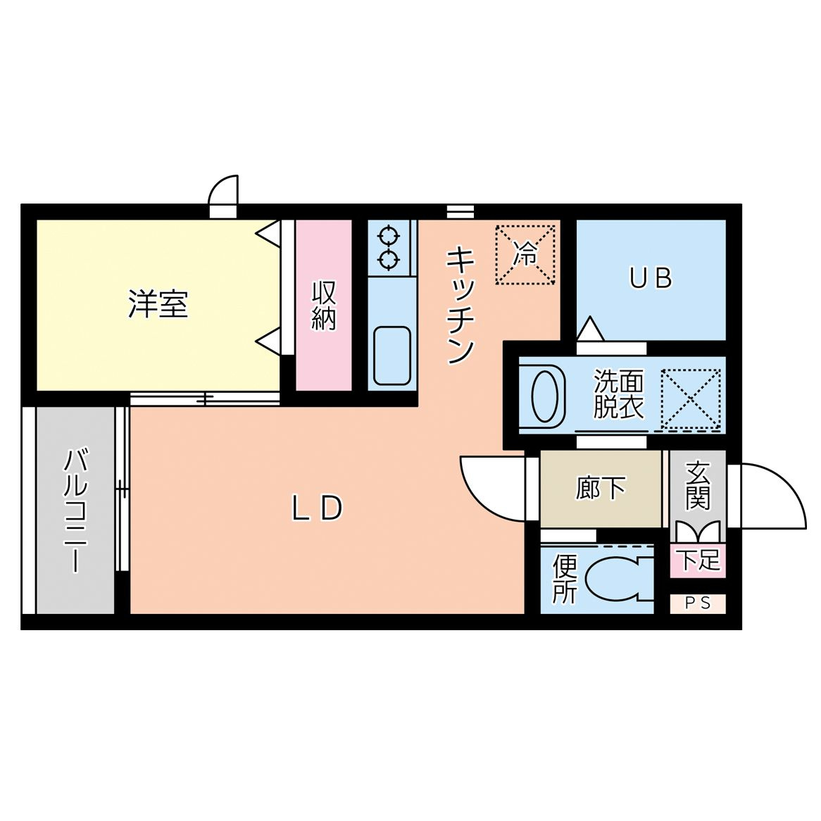 ENTER和白東の間取り