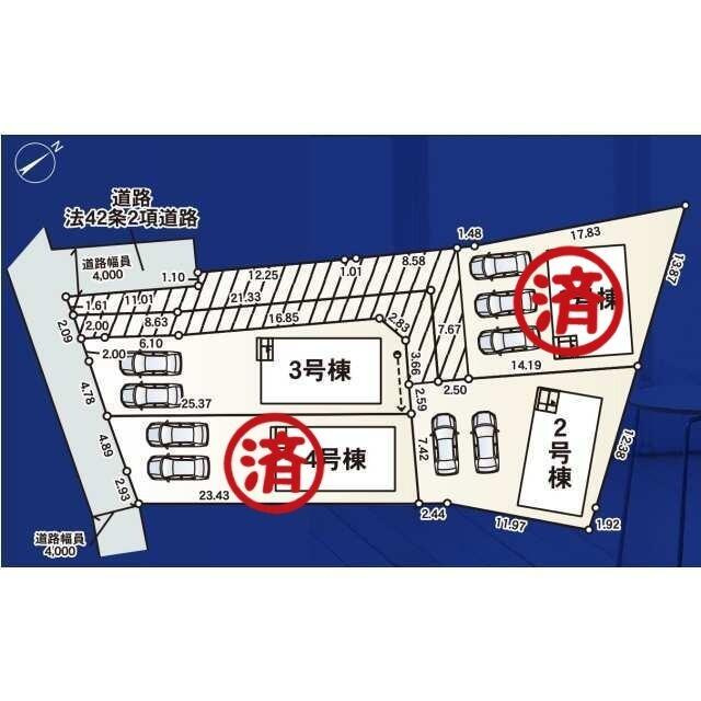クレイドルガーデン大田原市末広第5　新築一戸建ての区画図
