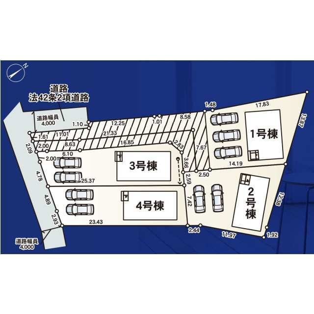 クレイドルガーデン大田原市末広第５　新築一戸建ての区画図